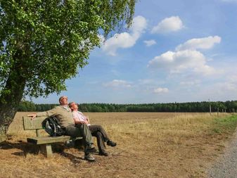 Pause am Wegesrand genießen Pause am Wegesrand genießen